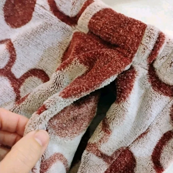 Disney Maroon and Cream Mickey Mouse Pajama Set - Picture 15 of 16